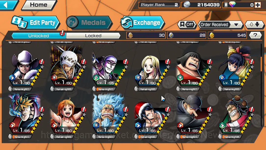 One Piece Bounty Rush Accounts Global|4EX|T5Elder Nusjuro,BMO Kaido,Winner Island image 5