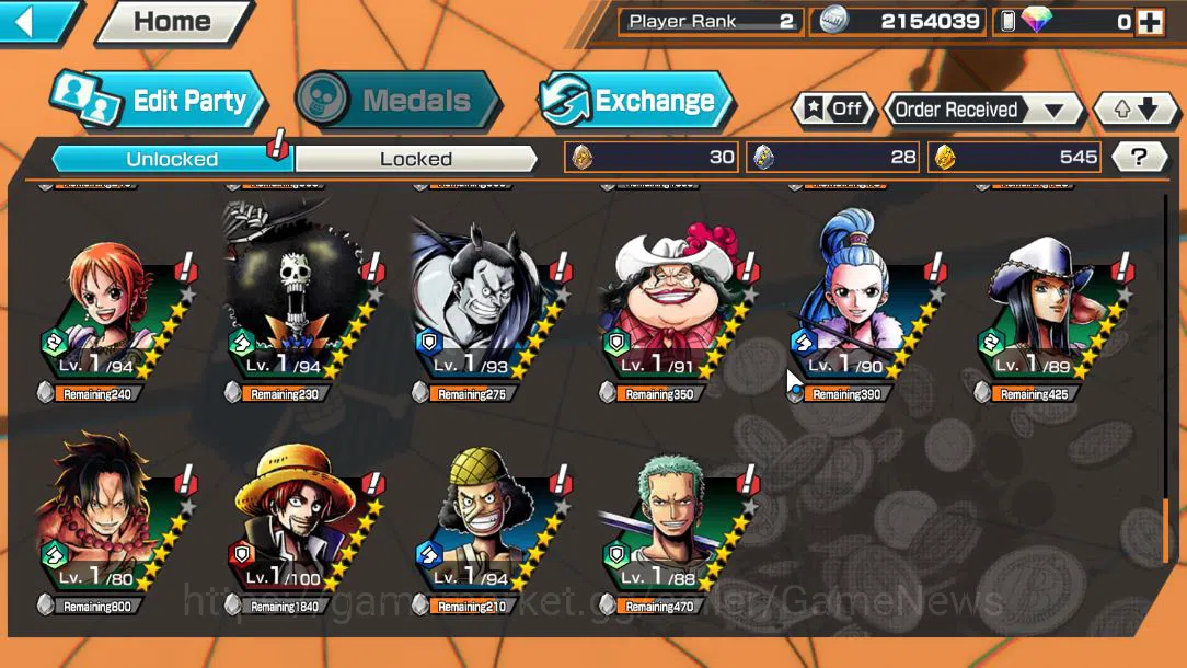 One Piece Bounty Rush Accounts Global|4EX|T5Elder Nusjuro,BMO Kaido,Winner Island image 9