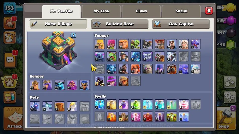 Clash of Clans Accounts TH 14 - BH 7|Limited Skin|LV 153|HH 8|BK 68,AQ 72, image 3