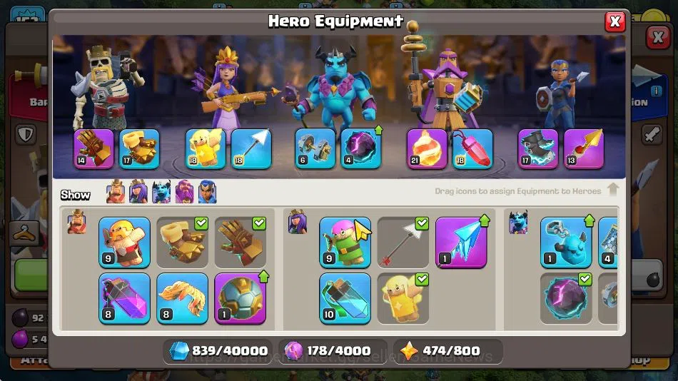 Clash of Clans Accounts TH 14 - BH 7|Limited Skin|LV 153|HH 8|BK 68,AQ 72, image 9