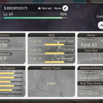 Seven Knights Re:Birth Accounts Global |2 EX7 (Melia,FaiTC1)|8 TC6(Sunran,Dellons,Dongyoung,Orkah,Bailong,Etc.)|6k
