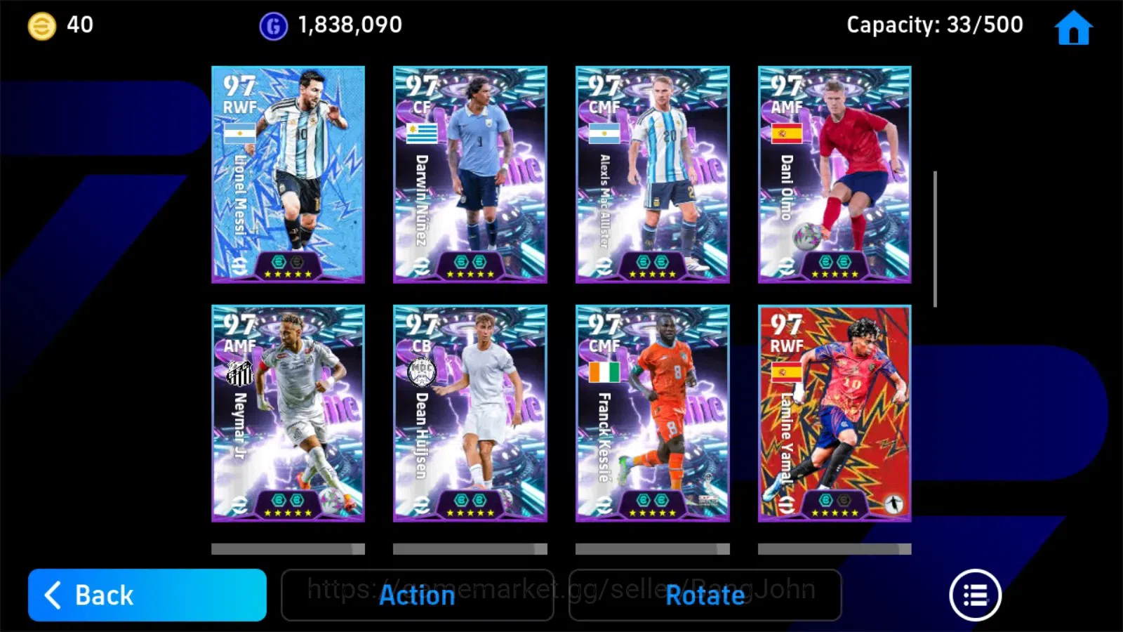 eFootball Accounts Mobile|PW 3196|Epic Chiellini,Robson,Pato,Cafu,Zan image 4