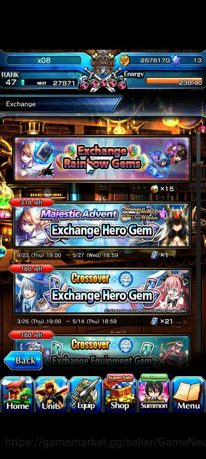 Grand Summoners Accounts Global|Rank 47|Fresh Starter| 5 Ascend | Shizu, Ve image 3