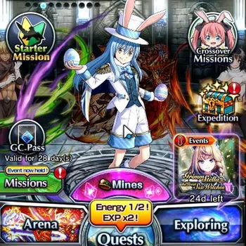 Grand Summoners Starter Global|Rank 47|Fresh Starter| 5 Ascend | Shizu, Ve image 1