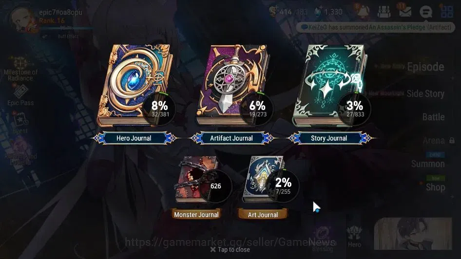 Epic Seven Accounts GLOBAL Unverif|New Era|2 ML(Rhiana&Luciel,Conquero image 3