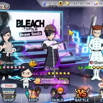 Bleach: Brave Souls Accounts High-End Global |637K BP+24K Orb|3 MT|End Story|Byakuya,Aizen,Ichigo,Giselle,Kenpachi,Yachiru