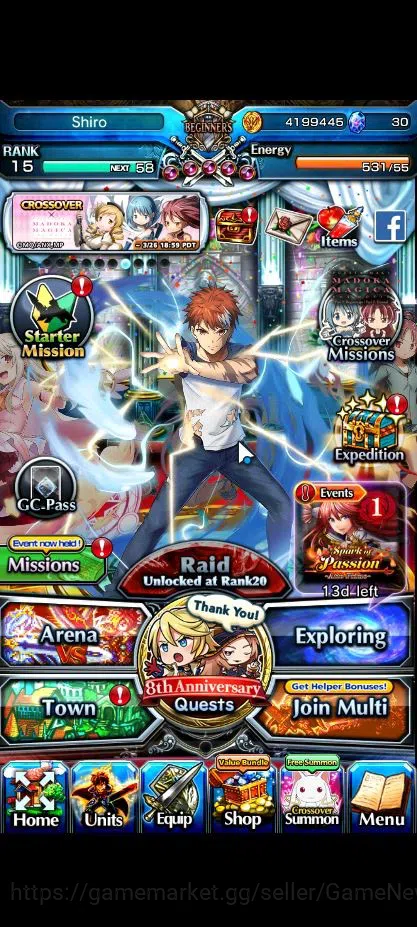 Grand Summoners Accounts Global|Rank 15|Starter|8 Ascend|EmiyaTW,Summer Miy image 1