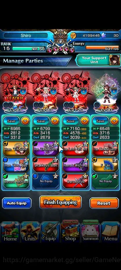 Grand Summoners Accounts Global|Rank 15|Starter|8 Ascend|EmiyaTW,Summer Miy image 3