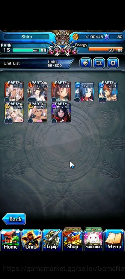 Grand Summoners Accounts Global|Rank 15|Starter|8 Ascend|EmiyaTW,Summer Miy image 4