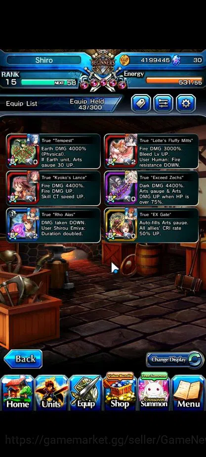Grand Summoners Accounts Global|Rank 15|Starter|8 Ascend|EmiyaTW,Summer Miy image 5