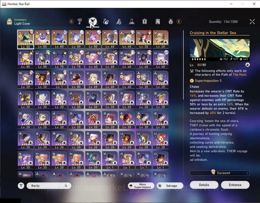 Honkai Star Rail Accounts Asia|TL 70|3 PremTeam|13 Limited|(SW999,Yao Guang, image 5