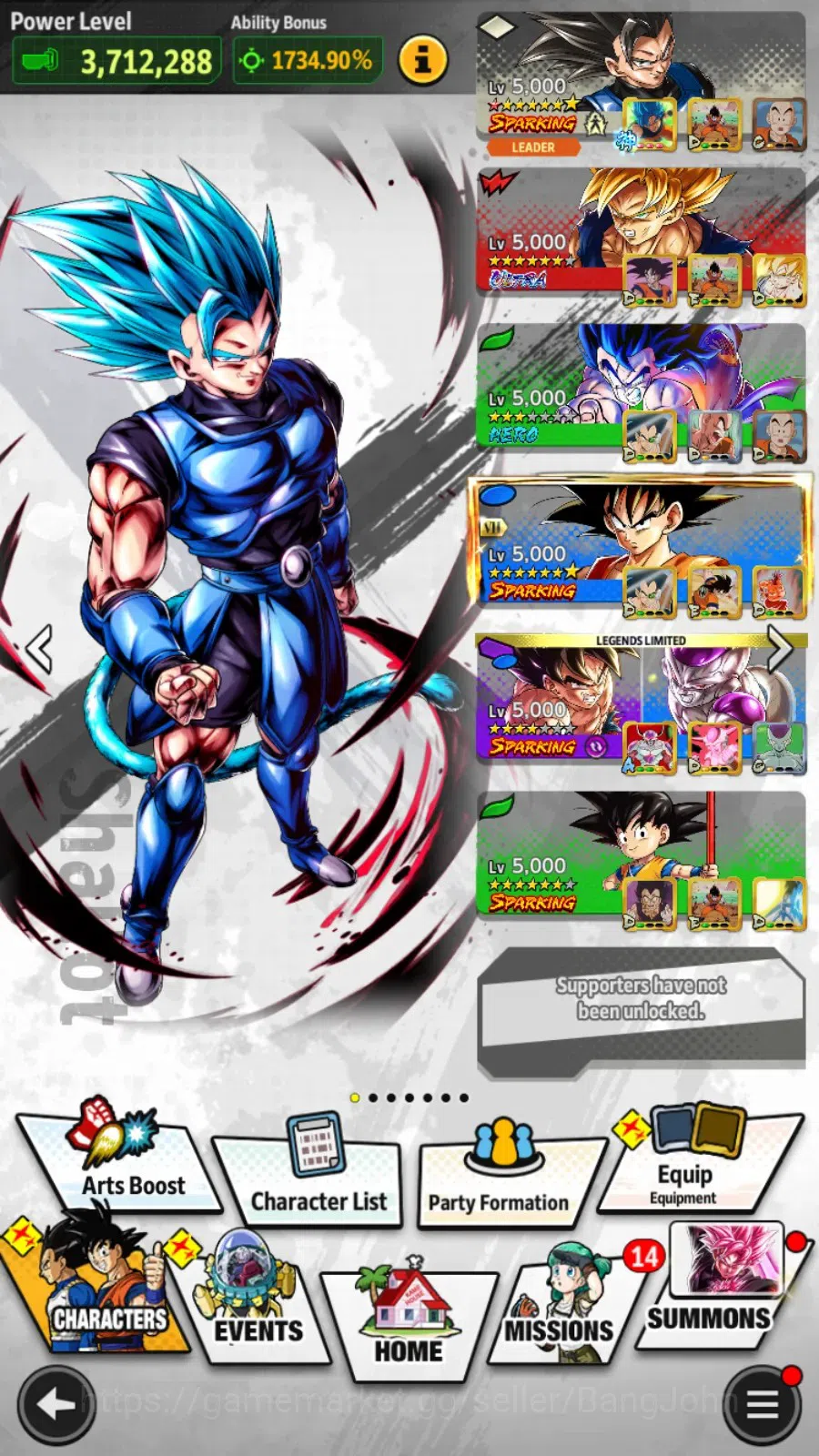 Dragon Ball Legends Accounts Android | 35.5M Total Power | 3 UL | UL Super Saiy image 7