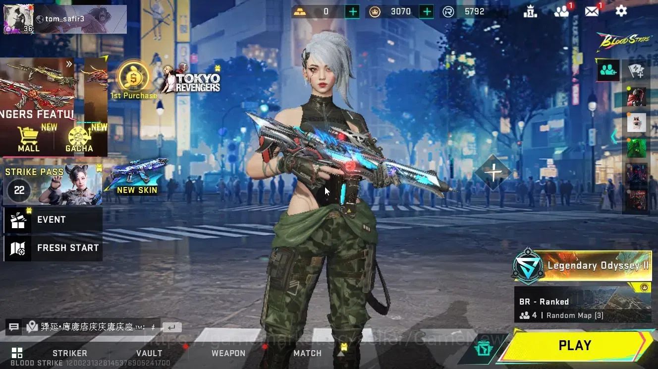 Blood Strike Accounts ASIA|ULTRA Sedan-HELLISH Sprint+[BLAST-CHAINZ,VOLT image 1