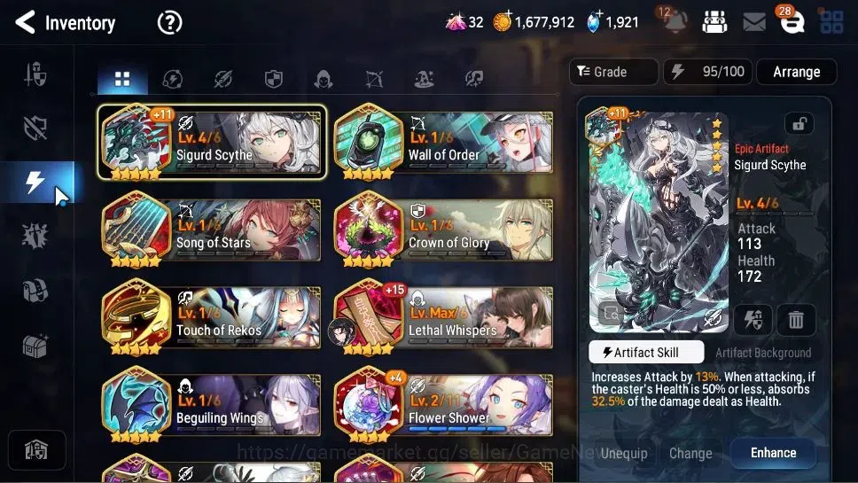 Epic Seven Accounts Starter GLOBAL Unverif|New Era|3 ML(Salome,NM Luna,A Vildred)+Setsuka,Estelle,Ran,Landy,Etc|PoH ON|1,9K 11
