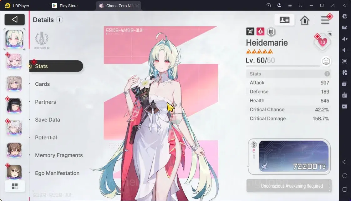 Chaos Zero Nightmare Accounts Global|Lv.53| 8 SSR Heidemarie,Diana,Adhelheid,Rit image 14