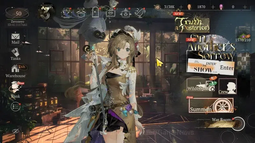 Reverse: 1999 Accounts Midgame GLOBAL | Lv 50 | 12 (*6Crew) 4 Limited|(Rhiannon P5)+PSY,Nautika P3,Lucy,Beryl|Corvus 1