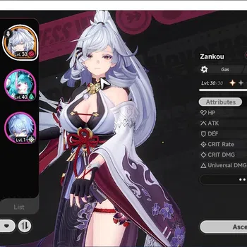 Neverness to Everness Accounts SEA|HL 26|TL 16|4 SSR 2 Limited (Zankou+Outfit)+Sign,Nanally|Scarleth Sash Glider|SSR
