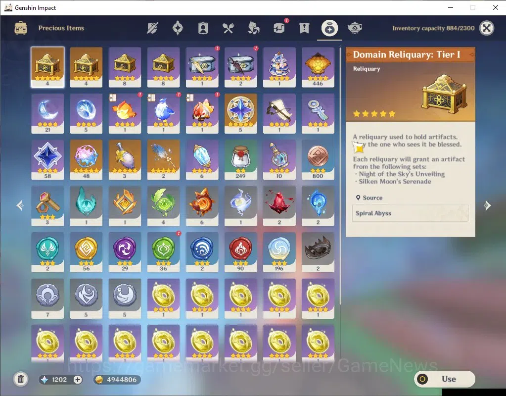 Genshin Impact Accounts Asia|AR57|RateOn|1k Primo,48 I.Fate|7 Limit+3(*5We image 12