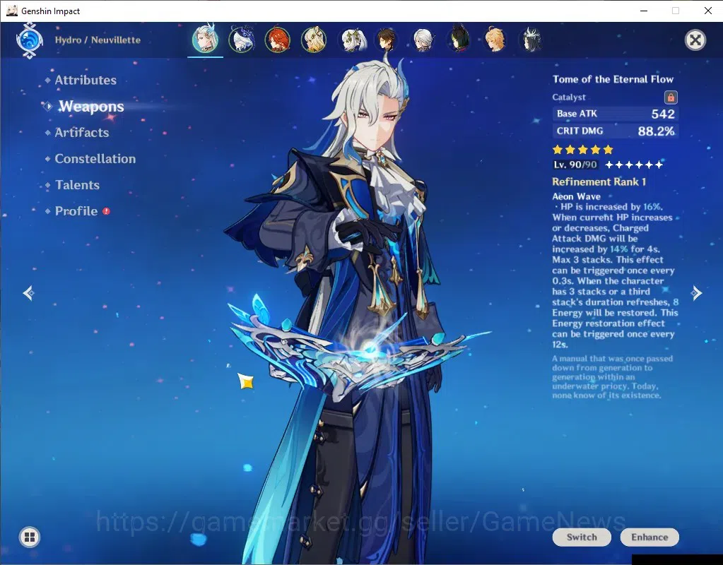 Genshin Impact Accounts Asia|AR57|RateOn|1k Primo,48 I.Fate|7 Limit+3(*5We image 5