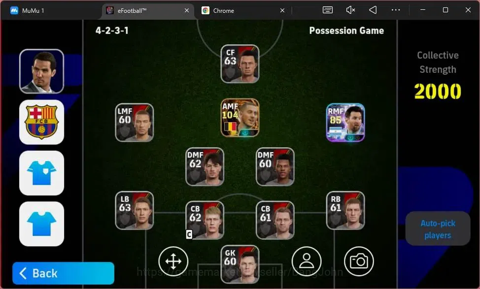 eFootball Accounts Android|PW 2000 |Eden Hazard BigTime,Lionel Messi  image 3