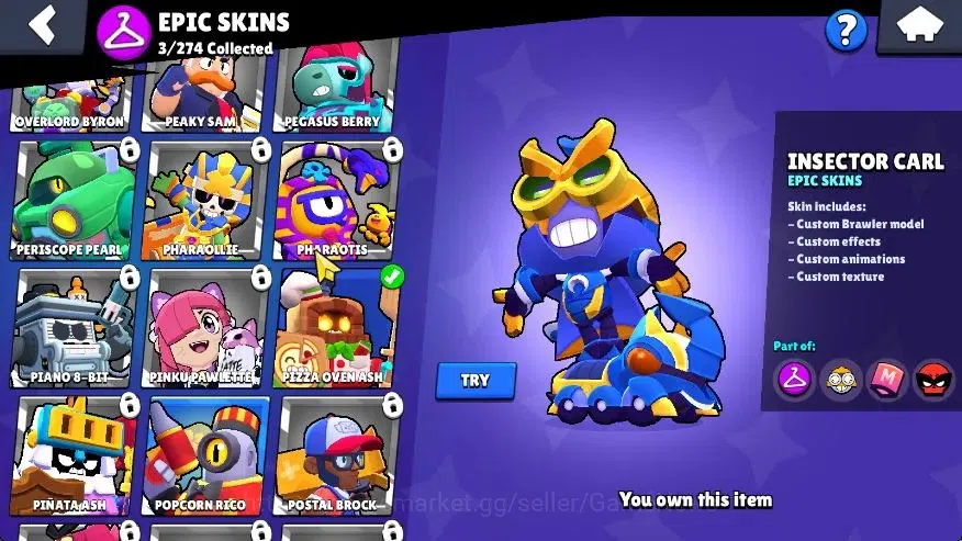 Brawl Stars Accounts 1316 Trophy|20 Brawlers 1 Max Lvl (Kit) 4 Myth|13K image 12