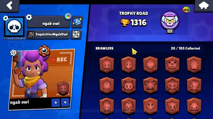 Brawl Stars Accounts 1316 Trophy|20 Brawlers 1 Max Lvl (Kit) 4 Myth|13K image 16