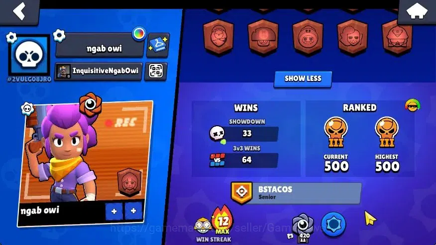 Brawl Stars Accounts 1316 Trophy|20 Brawlers 1 Max Lvl (Kit) 4 Myth|13K image 4