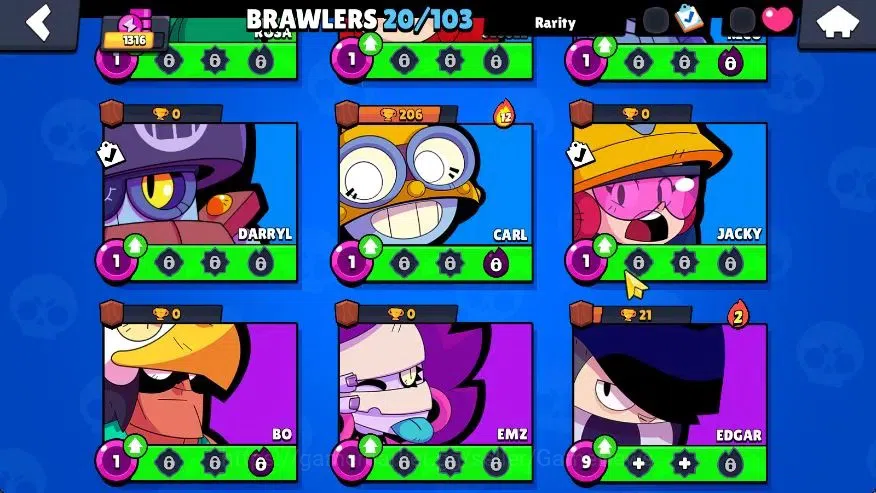 Brawl Stars Accounts 1316 Trophy|20 Brawlers 1 Max Lvl (Kit) 4 Myth|13K image 7