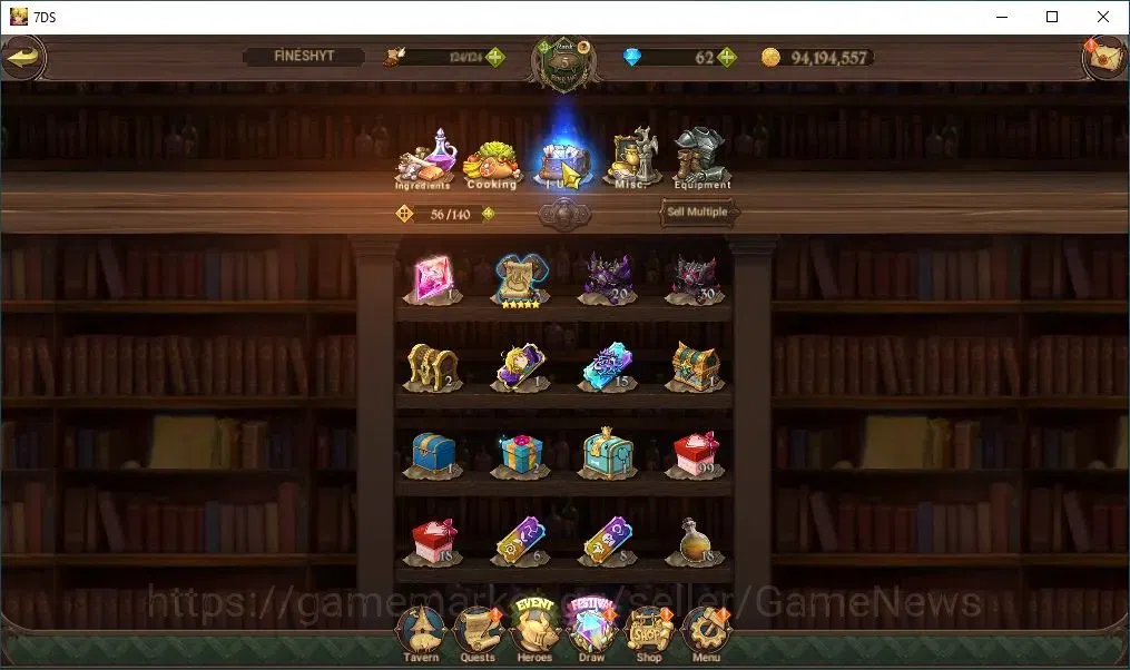 The Seven Deadly Sins: Grand Cross Accounts Asia|631K CC|1LR + 5UR+Collab Rezero|Elizabeth,Nem image 13