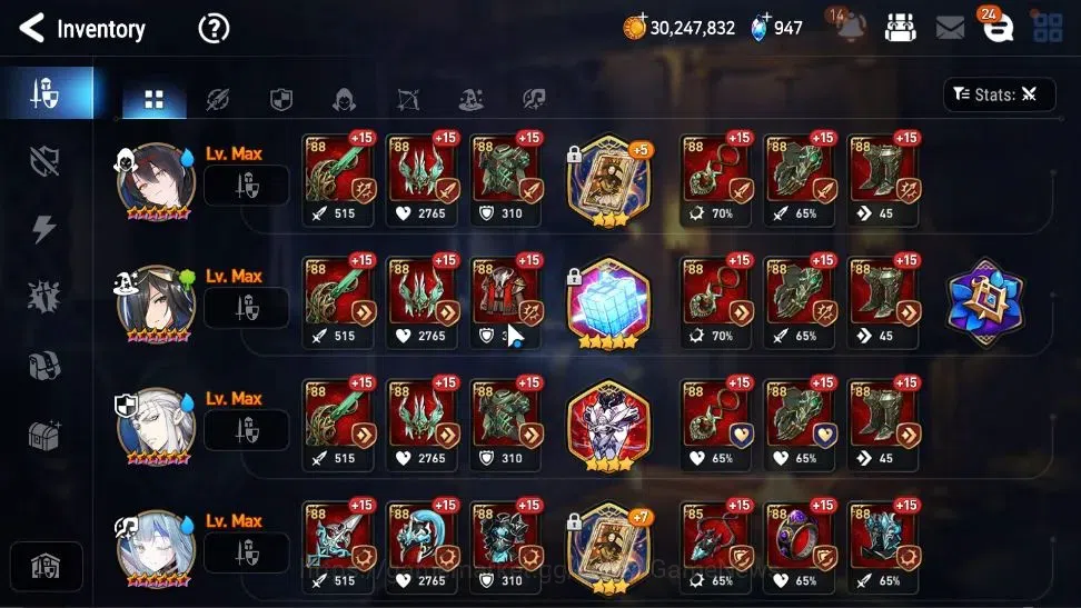Epic Seven Accounts High-End GLOBAL Verif|19 ML(Rhiana&Luc,BArunka,HarSeti,Etc)+Ab Fumyr,Setsuka,Estel,Ivana,Etc|AUTO W|3,9K 18