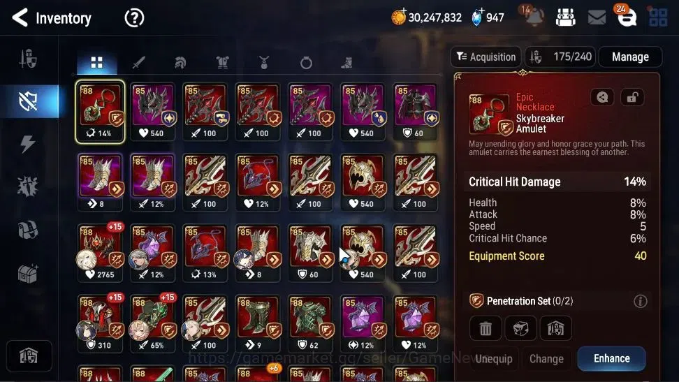 Epic Seven Accounts High-End GLOBAL Verif|19 ML(Rhiana&Luc,BArunka,HarSeti,Etc)+Ab Fumyr,Setsuka,Estel,Ivana,Etc|AUTO W|3,9K 19
