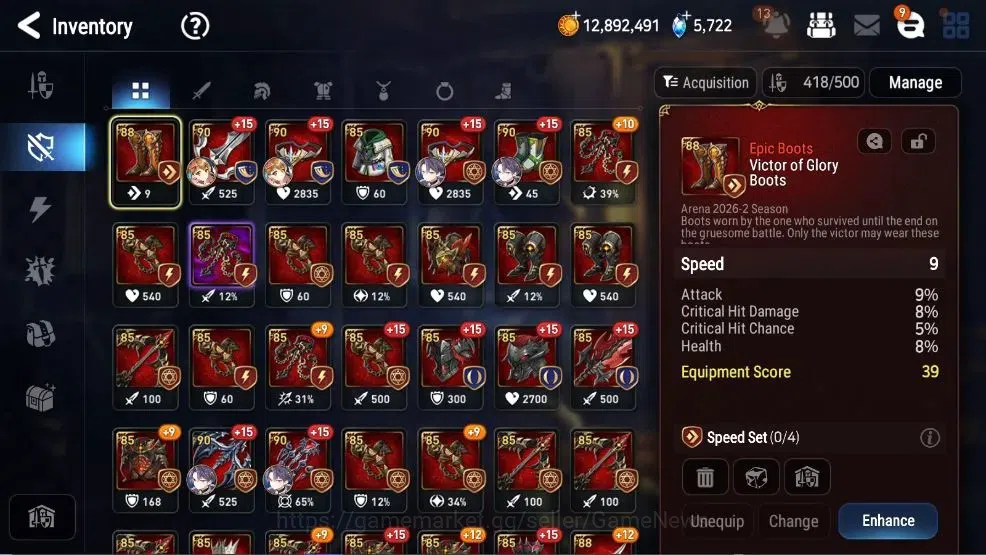 Epic Seven Accounts Global Unverif| 13 ML (Shepherd ot DarkDiene, Mona image 16