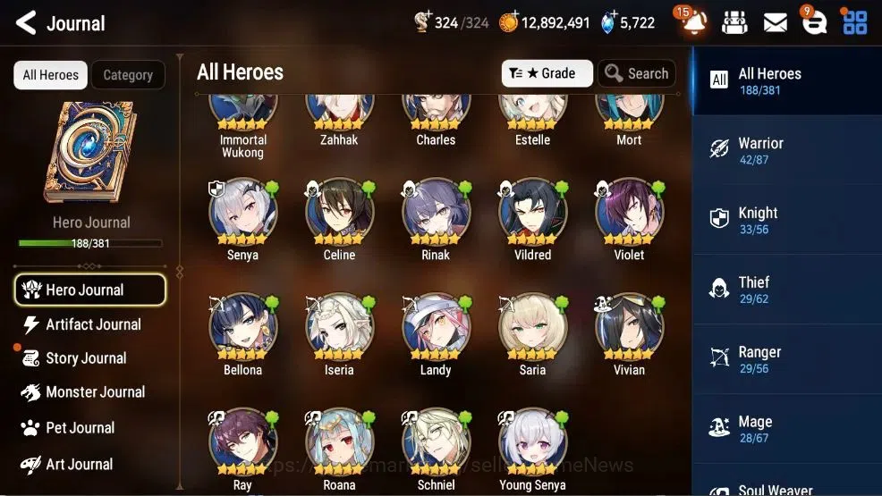 Epic Seven Accounts Global Unverif| 13 ML (Shepherd ot DarkDiene, Mona image 4
