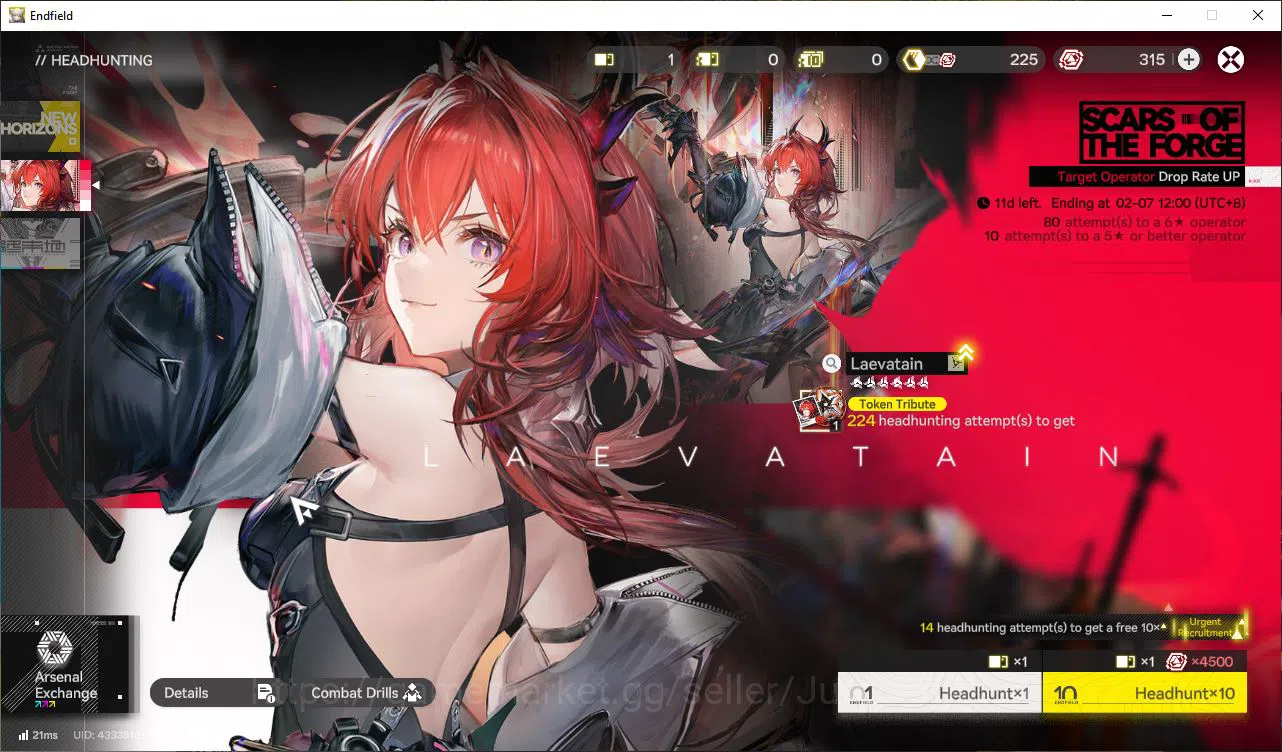 Arknights: Endfield Accounts Asia Lv2 |Starter| 2SSR (Laevatain,Ember)+6SR Oper image 3