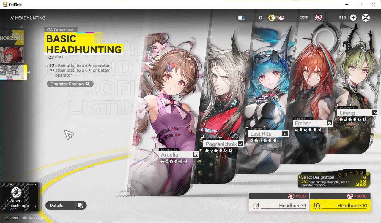 Arknights: Endfield Accounts Asia Lv2 |Starter| 2SSR (Laevatain,Ember)+6SR Oper image 4