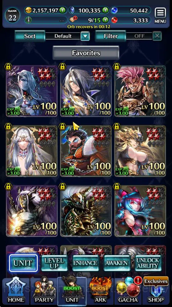 GLOBAL|100K Cryst|TopTierUnit (Emperor Lonardo,DL Balezar+Ark,KOG Mauna,G Ilaha,Demon Alice,POG Zero,etc) 3 UR ARK|Code(LC1188) Last Cloudia Low-End GLOBAL|100K Cryst|TopTierUnit (Emperor Lonardo,DL image 1
