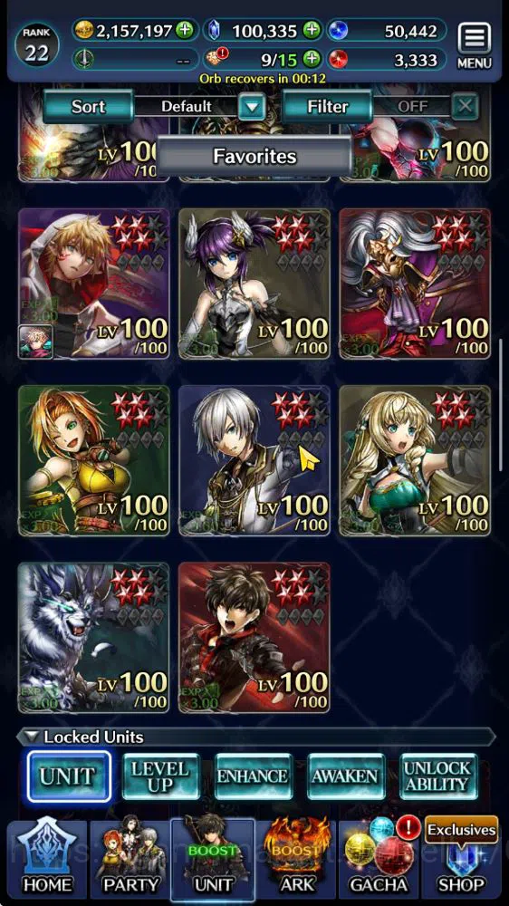 Last Cloudia Accounts Low-End GLOBAL|100K Cryst|TopTierUnit (Emperor Lonardo,DL Balezar+Ark,KOG Mauna,G Ilaha,Demon 3