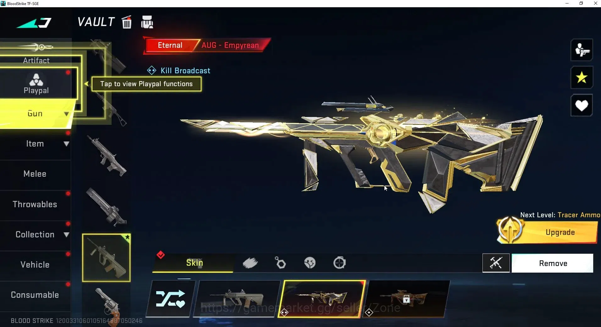 Blood Strike Accounts ASIA|1 ETERNAL: AUG-Empyrean (upgraded)|1 ULTRA: P image 1