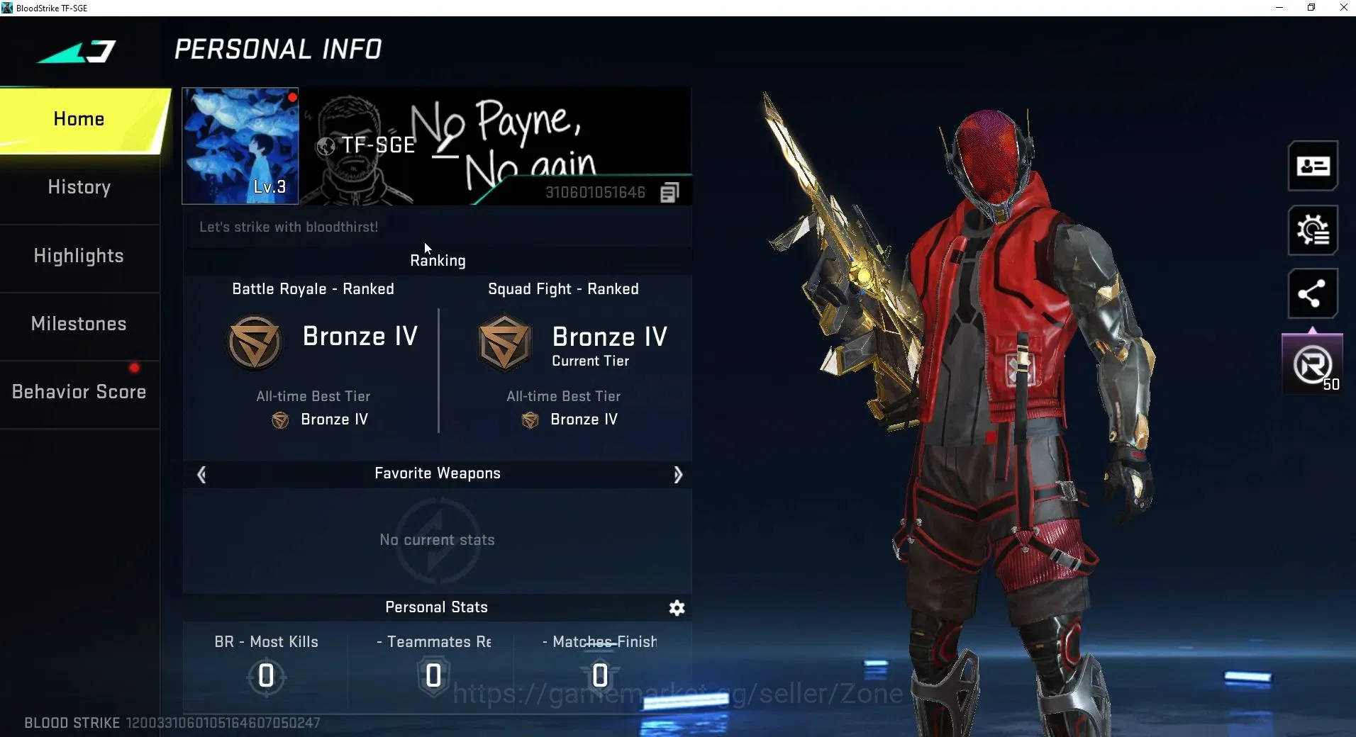Blood Strike Accounts ASIA|1 ETERNAL: AUG-Empyrean (upgraded)|1 ULTRA: P image 8