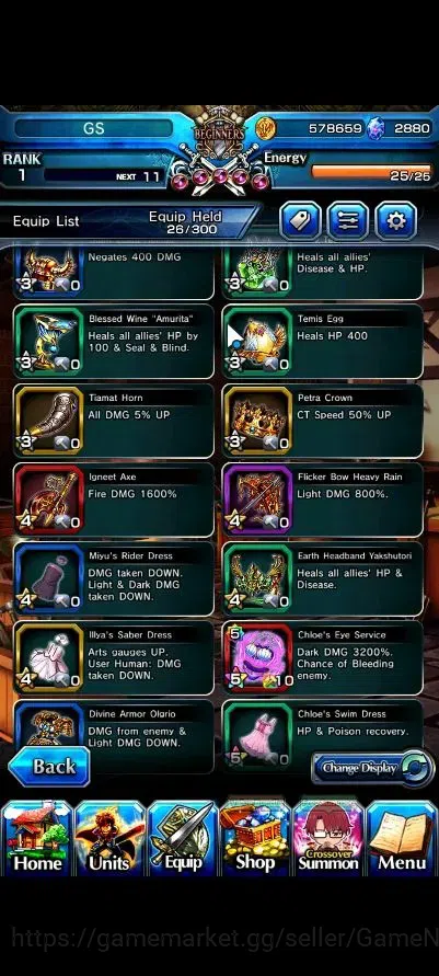 Grand Summoners Accounts Global|Rank 1|2880 cc Ready Gacha|3 Ascend| Summer image 6