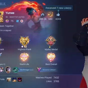 Mobile Legends: Bang Bang Accounts Collector Global|295S|Renowned|KOF Chou Karina,PRIME Claude Beatrix,LuckyBox Johnson