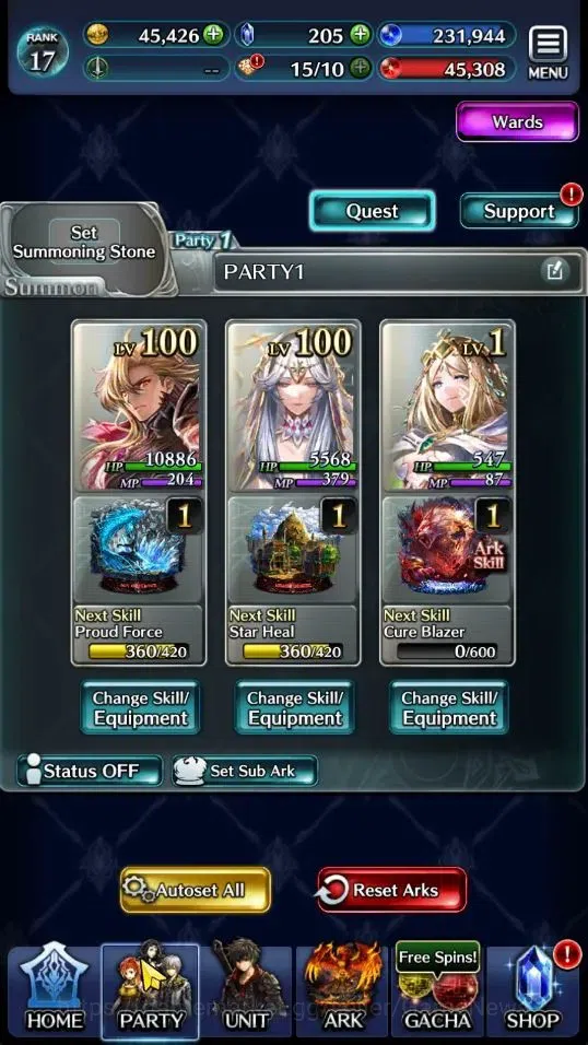 Last Cloudia Accounts Endgame GLOBAL|Rank 17|Top Tier Unit [A Roland,SM Sera,KOG Mauna,G Lilaha,AOG Labyreth,POG Zero,Etc]|1 6