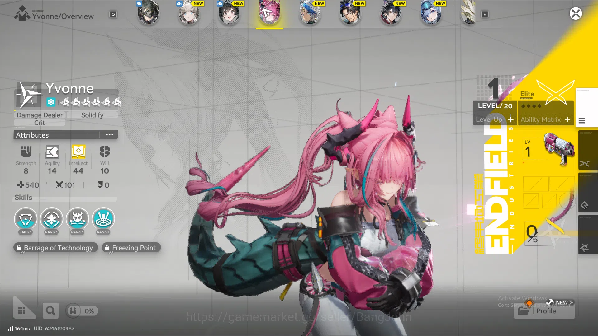 Arknights: Endfield Accounts ASIA | starter, Yvonne sign | for detail n more, c image 1