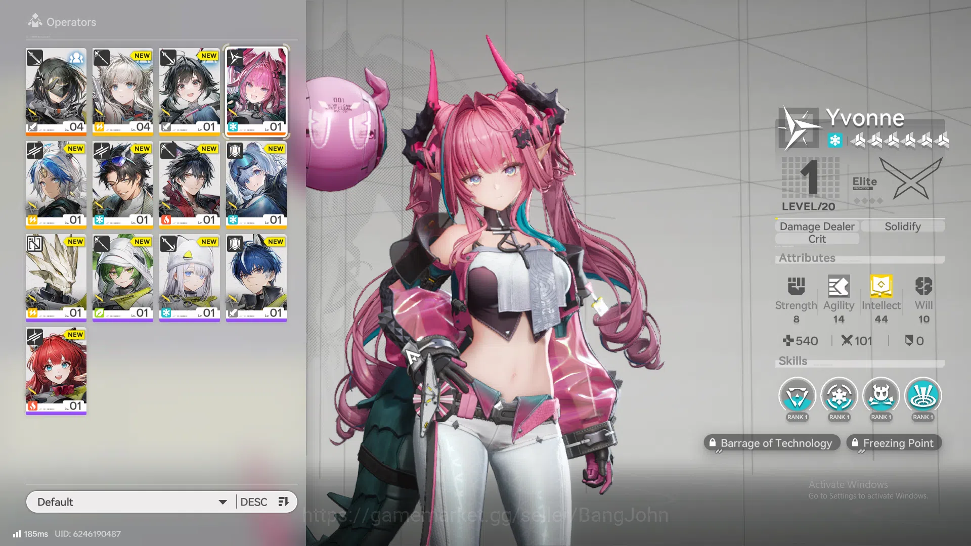 Arknights: Endfield Accounts ASIA | starter, Yvonne sign | for detail n more, c image 2