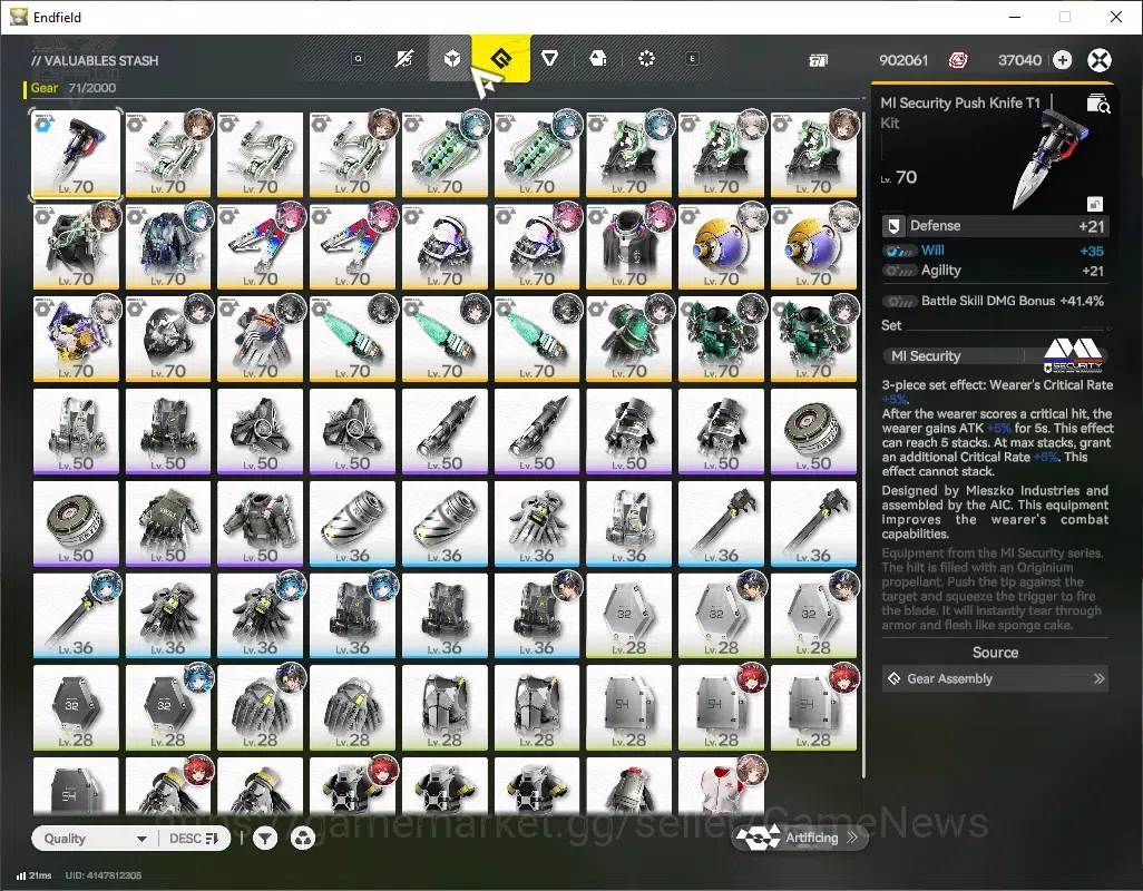 Arknights: Endfield Accounts ASIA|Lv 53|5 SSR (3 Limited) + 8 (*6 Weapon)|Yvonne+Signature,Camille,Gilberta|4k Ars|88 9