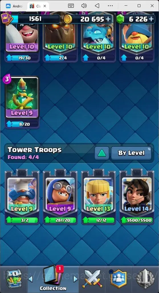 Clash Royale Accounts Mobile |Trophy 9195|3Max Hero Cards|9 EVO Cards|1  image 13