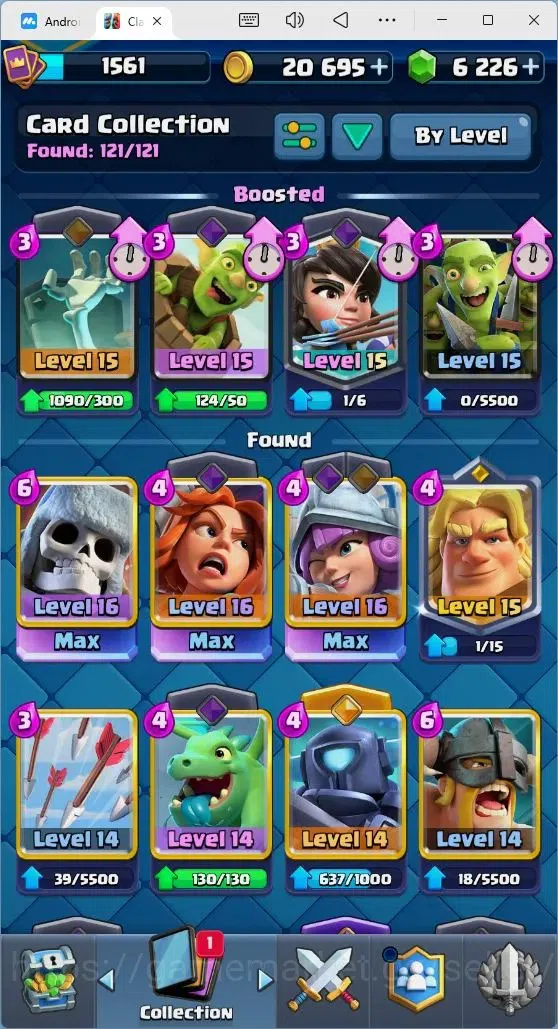 Clash Royale Accounts Mobile |Trophy 9195|3Max Hero Cards|9 EVO Cards|1  image 3