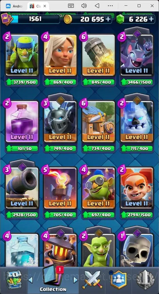 Clash Royale Accounts Mobile |Trophy 9195|3Max Hero Cards|9 EVO Cards|1  image 9
