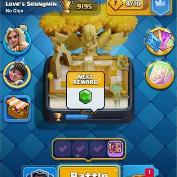 Clash Royale Accounts High-End Mobile |Trophy 9195|3Max Hero Cards|9 EVO Cards|1 Hero Card|6226 Gems|20k Gold|Emote