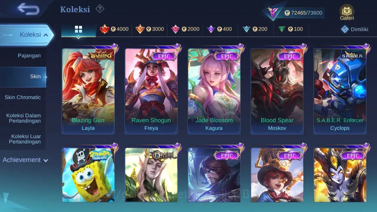 Mobile Legends: Bang Bang Accounts GLOBAL Hero 132 Skin 343 | Zodiac Odette Badang |  image 5